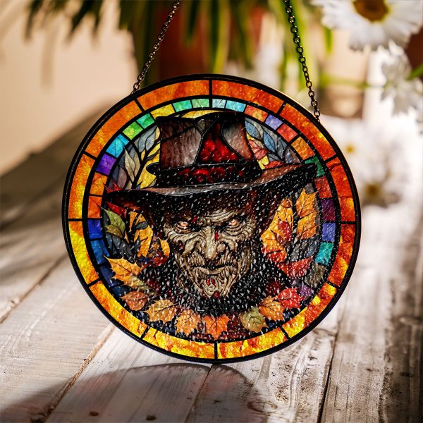 Horror Movies Round Stained Glass Suncatcher - VANDH 3357
