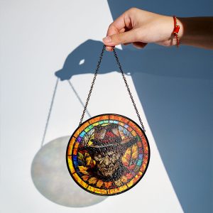 Horror Movies Round Stained Glass Suncatcher - VANDH 3357