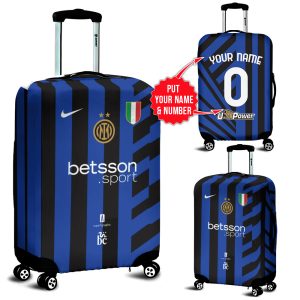 Personalized Inter Milan FC Luggage Cover - HUNGVV 6969