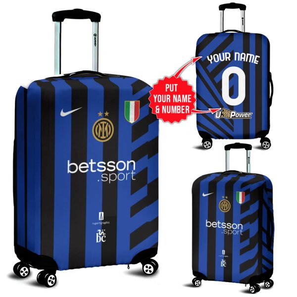 Personalized Inter Milan FC Luggage Cover - HUNGVV 6969
