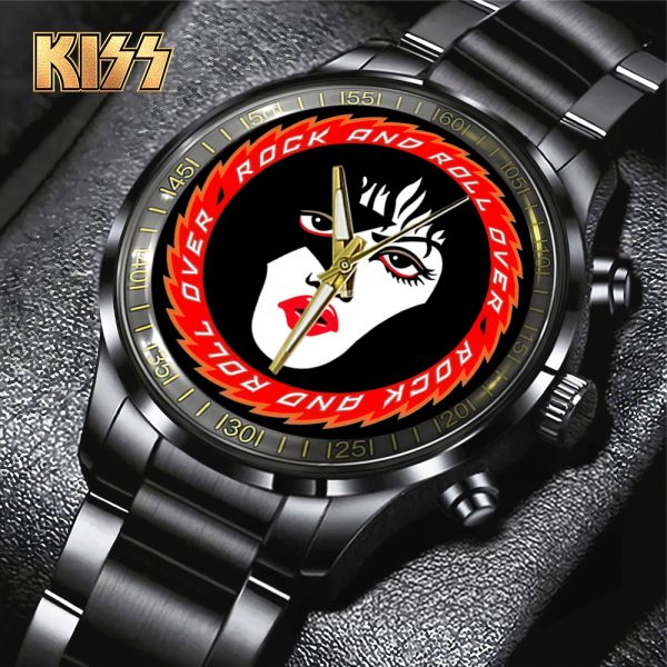 Kiss Band Black Stainless Steel Watch - TANTN 7767