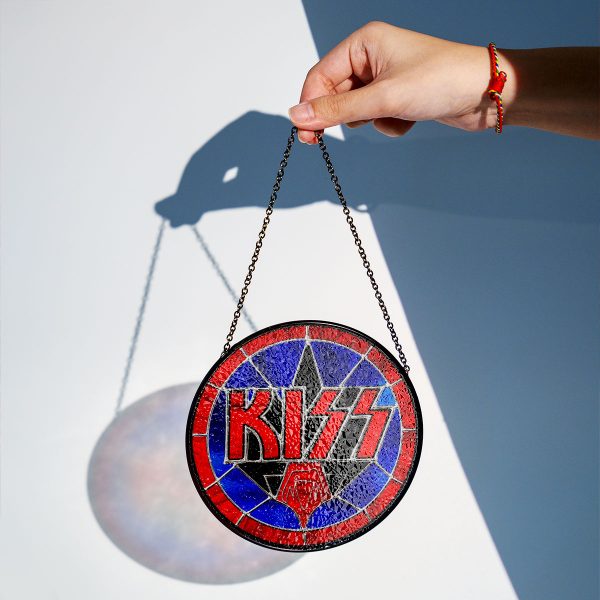Kiss Band Round Stained Glass Suncatcher - VANDH 3380