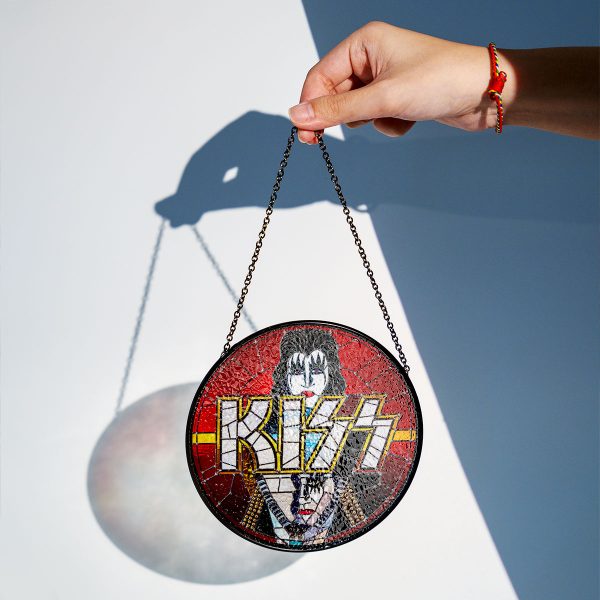 Kiss Band Round Stained Glass Suncatcher - VANDH 3381
