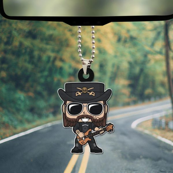 Motörhead Band x Lemmy Kilmister Custom Shape 1-sided Acrylic Car Ornament - HUNGVV 7030