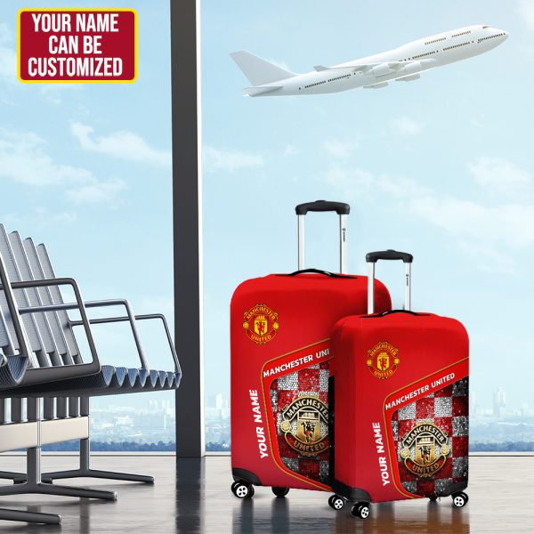Personalized Manchester United Luggage Cover - HUNGVV 6955