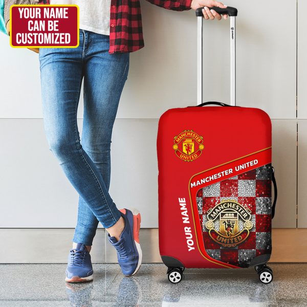 Personalized Manchester United Luggage Cover - HUNGVV 6955