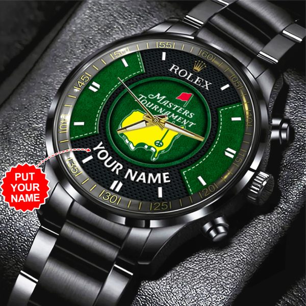 Golf Personalized Masters Tournament x Rolex Black Stainless Steel Watch - MAITM 7630