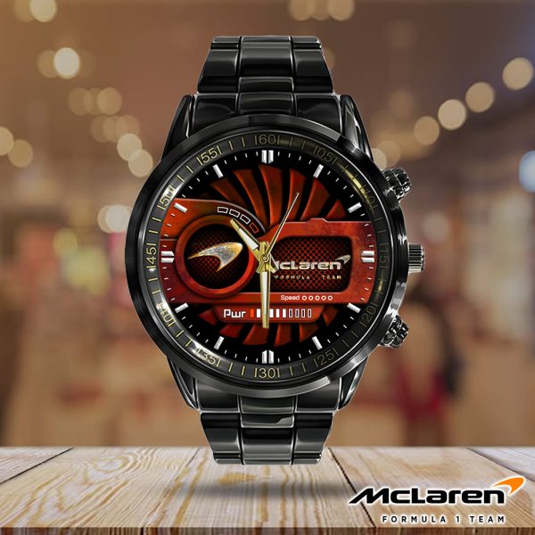 McLaren Black Stainless Steel Watch - HOATT 6063