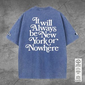 New York Yankees 2D Acid Washed Cotton Shirt - TANTN 7977