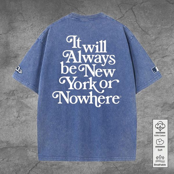New York Yankees 2D Acid Washed Cotton Shirt - TANTN 7977