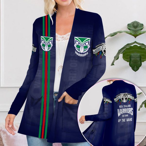 New Zealand Warriors Women's Patch Pocket Cardigan - VANDH 3248