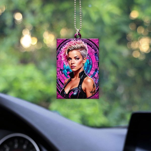 P!nk Custom Shape 1-sided Acrylic Car Ornament - GNE 1253.3