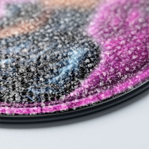 P!nk Round Stained Glass Suncatcher - GNE 1254