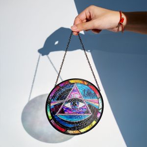 Pink Floyd Round Stained Glass Suncatcher - VANDH 3370