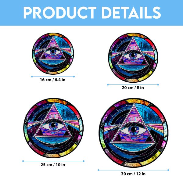 Pink Floyd Round Stained Glass Suncatcher - VANDH 3370