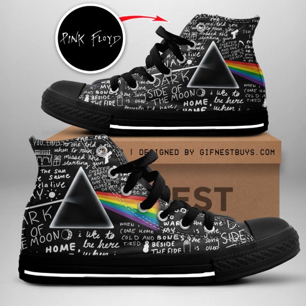 Pink Floyd High Top Canvas Shoes - GNE 928