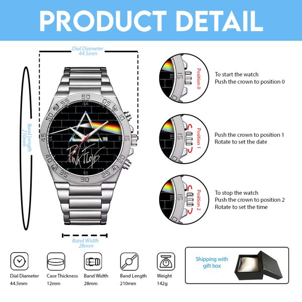 Pink Floyd Gentleman Stainless Steel Watch - GNE 1196