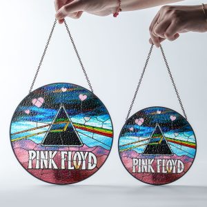 Pink Floyd Round Stained Glass Suncatcher - VANDH 3369