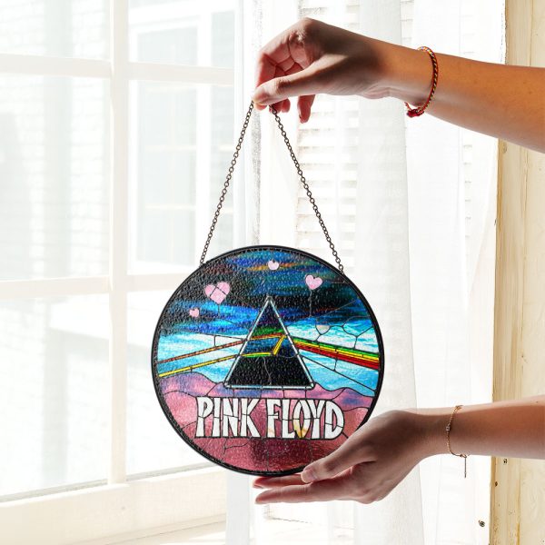 Pink Floyd Round Stained Glass Suncatcher - VANDH 3369