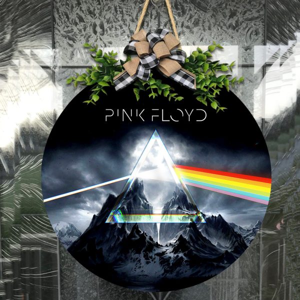 Pink Floyd Round Wooden Sign - GNE 1020