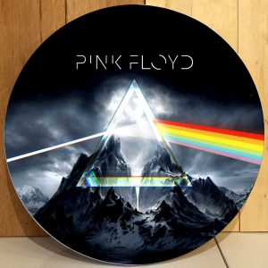 Pink Floyd Round Wooden Sign - GNE 1020