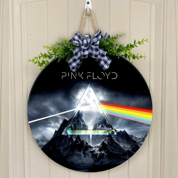 Pink Floyd Round Wooden Sign - GNE 1020
