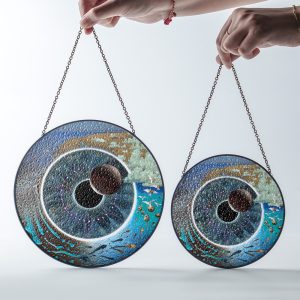 Pink Floyd Round Stained Glass Suncatcher - GNE 1236