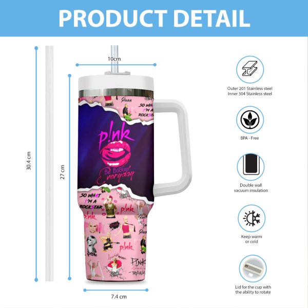 P!nk 40oz Stanley Tumbler - VANDH 3226