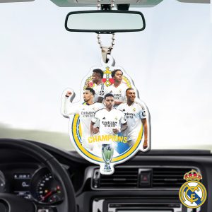 Real Madrid CF Custom shape Clear 1-sided Acrylic Car Ornament - HOATT 5912