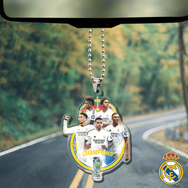 Real Madrid CF Custom shape Clear 1-sided Acrylic Car Ornament - HOATT 5912
