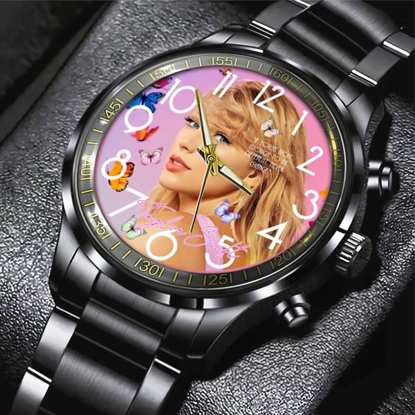 Taylor Swift Black Stainless Steel Watch - GNE 1048