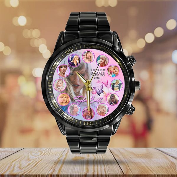 Taylor Swift Black Stainless Steel Watch - GNE 1049