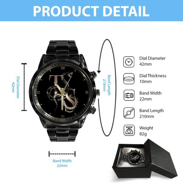 Taylor Swift Black Stainless Steel Watch - GNE 1155
