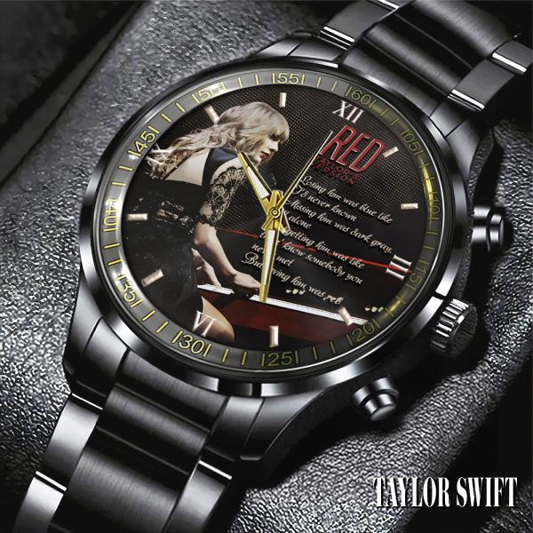 Taylor Swift Black Stainless Steel Watch - HOATT 6006