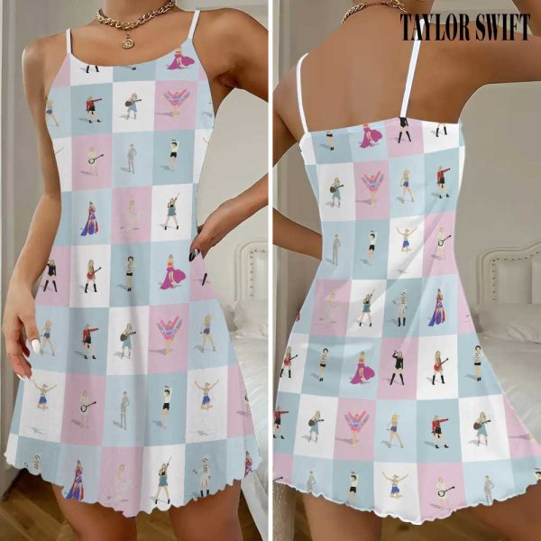 Taylor Swift 3D Strappy Swing Dress - GNE 1257