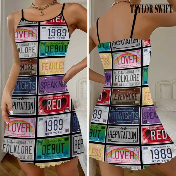 Taylor Swift 3D Strappy Swing Dress - GNE 1280