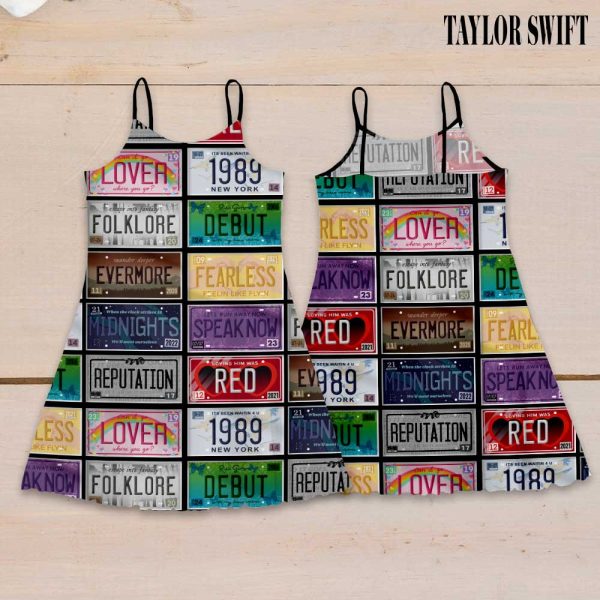 Taylor Swift 3D Strappy Swing Dress - GNE 1280