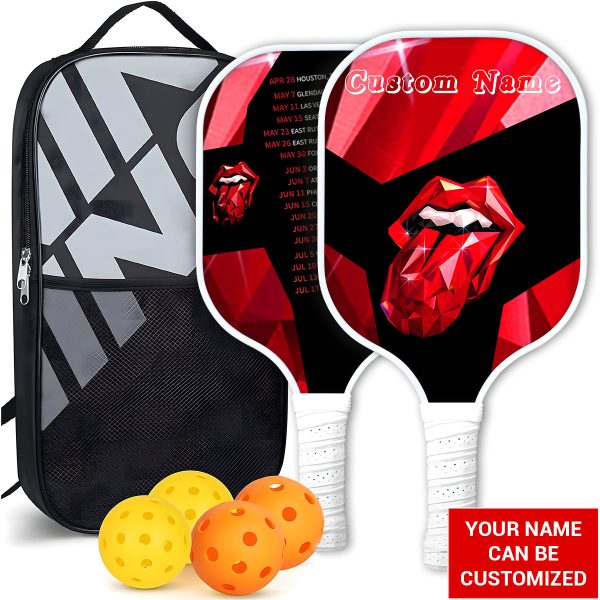 Personalized The Rolling Stones Custom Pickleball Paddle - TANTN 7667