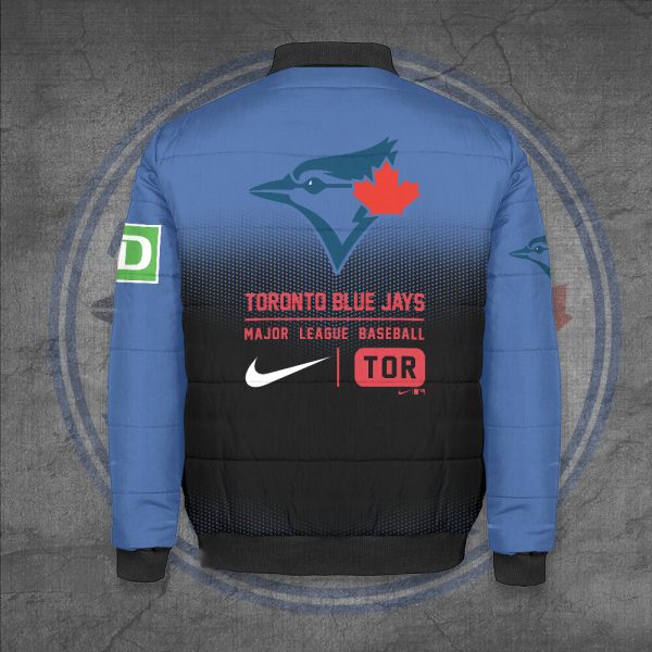 Toronto Blue Jays 3D Bomber Puffer Jacket - TANTN 7919