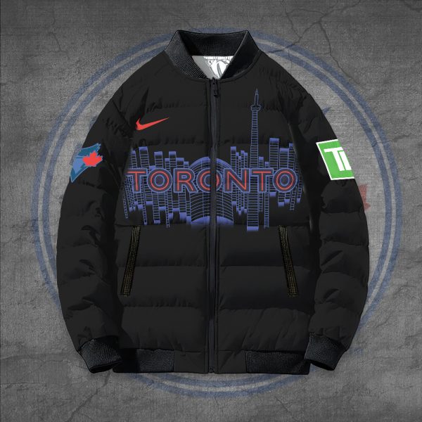 Toronto Blue Jays 3D Bomber Puffer Jacket - TANTN 7920