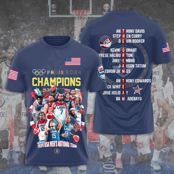 United States Men’s National Basketball Team 3D Apparel – TANTN 7798