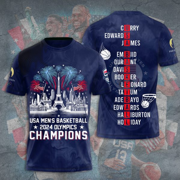 United States Men's National Basketball Team 3D Apparel - TANTN 7794