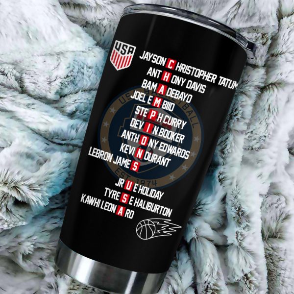 United States Men’s National Basketball Team Tumbler Cup - TANTN 7792