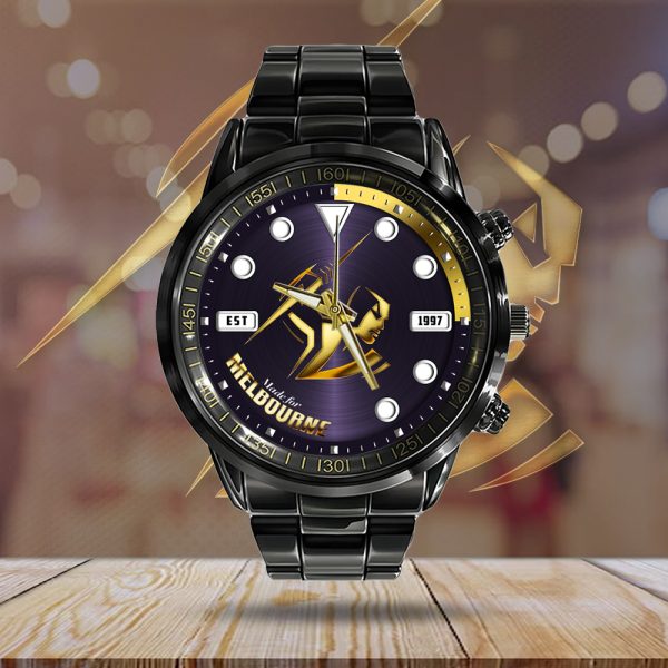 Melbourne Storm Black Stainless Steel Watch - MAITM 8068