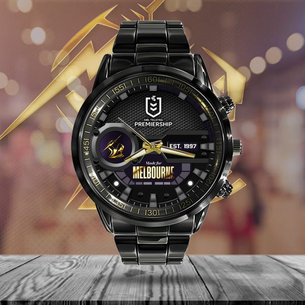 Melbourne Storm Black Stainless Steel Watch - MAITM 8069