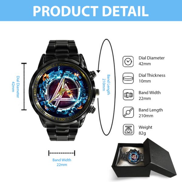 Linkin Park Black Stainless Steel Watch - GNE 1403