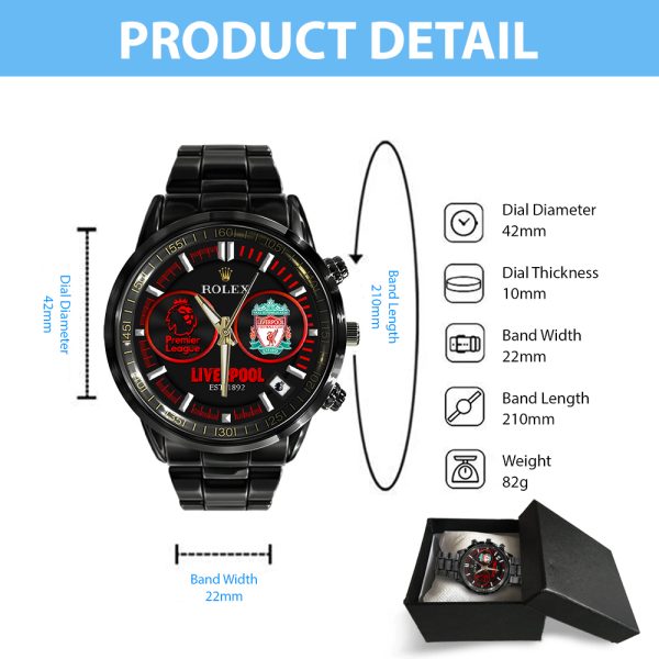 Liverpool FC x Rolex Black Stainless Steel Watch - MAITM 8124