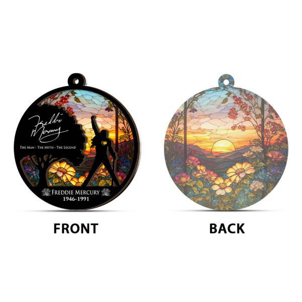 Freddie Mercury Custom Shape Window Hanging Suncatcher - MAITM 8001