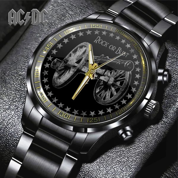 Rock Music Black Stainless Steel Watch - GNE 1573
