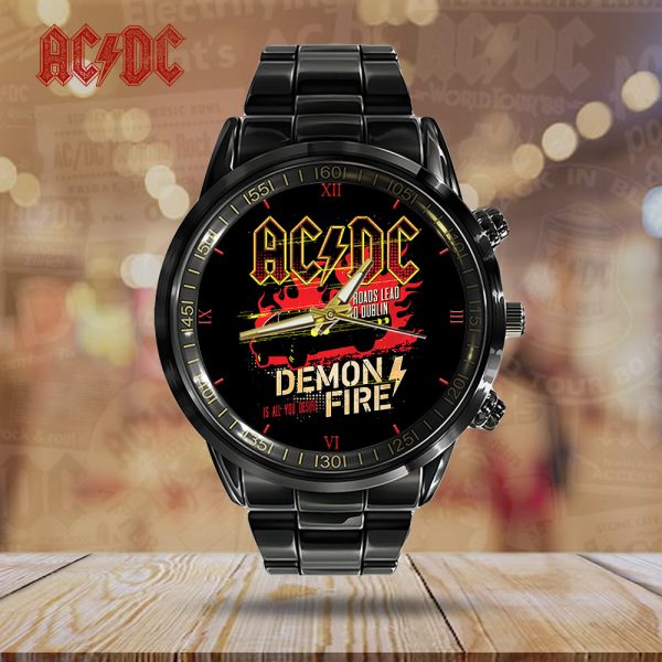 Rock Music Black Stainless Steel Watch - TANTN 8206